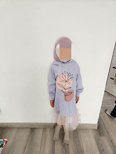 льняное платье: Детское платье, Б/у — 4