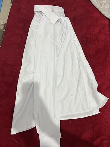 летняя рубашка: Белая классическая рубашка с длинным рукавом. - Цвет: белый — 1