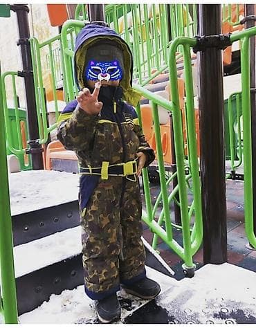 пару: Детский зимний комбинезон, с флисовым подкладом, из водоотталкивающего — 1