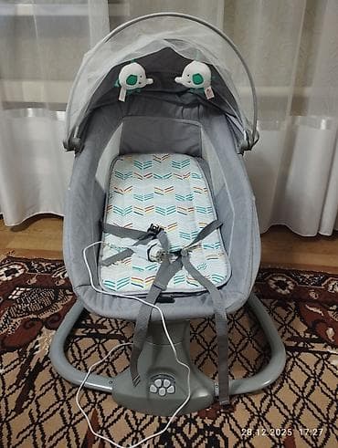 Электронные качели-люлька для новорождённого - Формат 2-в-1: люлька с