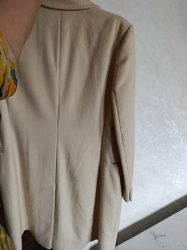 кожаные пиджак: Пальто, Классика, Осень-весна, По колено, Однобортная модель, L — 10