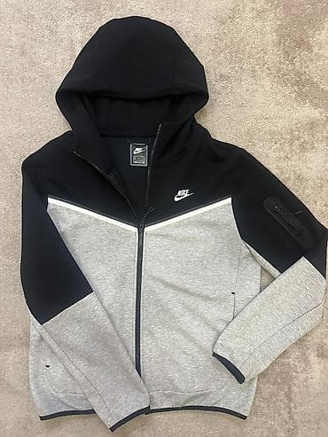 nike teech: Мужская толстовка, Nike, Б/у, цвет - Черный, Самовывоз — 2
