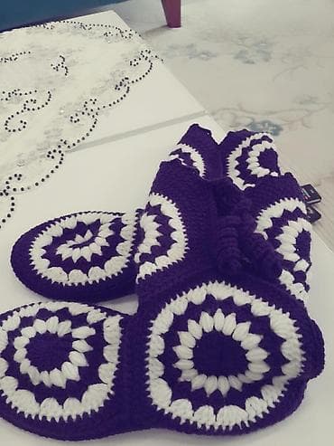 luis vitton: Домашние тапочки, 38, Новый, цвет - Фиолетовый, Самовывоз — 6