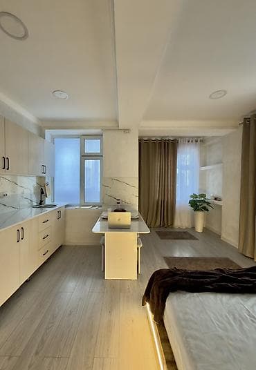 квартира ош час: Студия, Люкс, элитка, Кок-Жар ж/м, Душевая кабина, Постельное белье, Кондиционер — 7