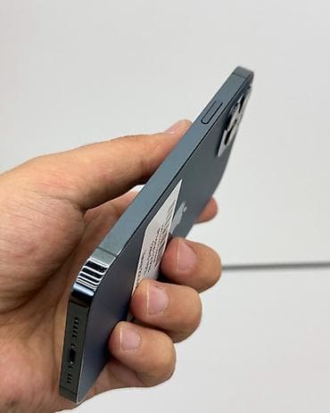 телефон ретро: IPhone 12 Pro, Б/у, 128 ГБ, Pacific Blue, Защитное стекло, Чехол, В рассрочку, 73 % — 5