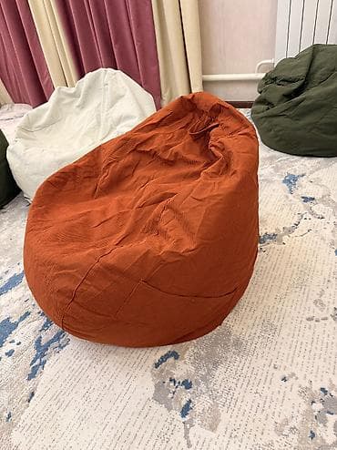 спальник на крышу: Пуфы-мешки (кресла-груши) с бархатистой фактурой вельвета. Мягкие — 3