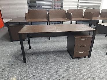 Комплекты мягкой мебели: Комплект офисной мебели, Новый, Тумба, ДСП, цвет - Коричневый — 6