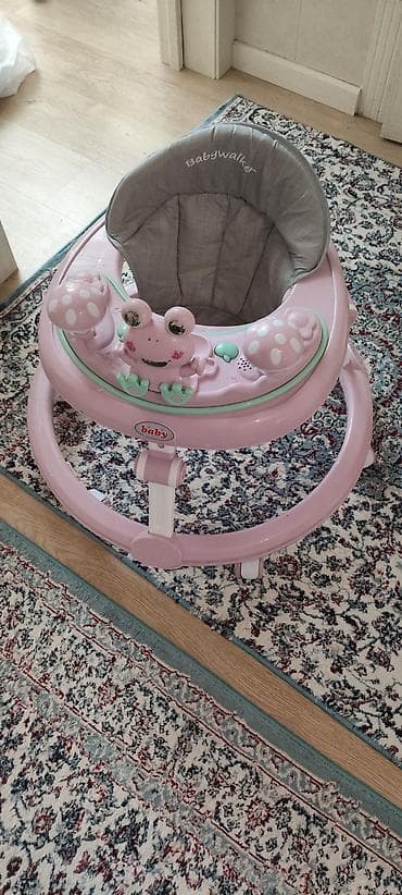 Детские ходунки: Ходунки Babywalker, розовые - Тип: классические ходунки для малышей - — 1