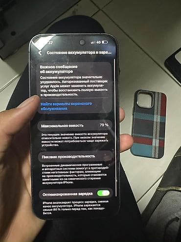 iphone 14 pro max копия: IPhone 14 Pro Max, Б/у, 256 ГБ, Deep Purple, Чехол, 79 % — 2