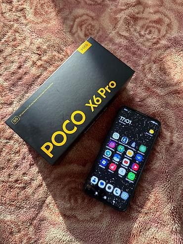 Apple iPhone: Poco X6 Pro, Б/у, 512 ГБ, цвет - Серебристый, 2 SIM — 1