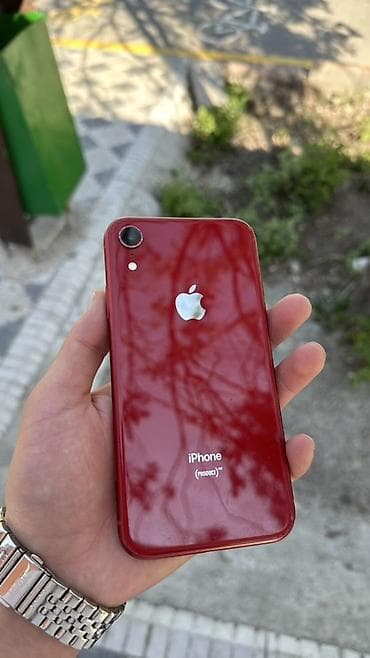 iphone red 7: IPhone Xr, Б/у, 64 ГБ, Красный, Чехол, 100 % — 1