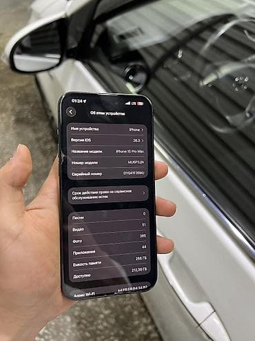 ipone 16: IPhone 15 Pro Max, Б/у, 256 ГБ, Black Titanium, Защитное стекло, Чехол, 84 % — 6