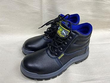 джинсы серые мужские: Рабочие ботинки (полуботинки) защитные - Верх: плотная тиснёная кожа — 2