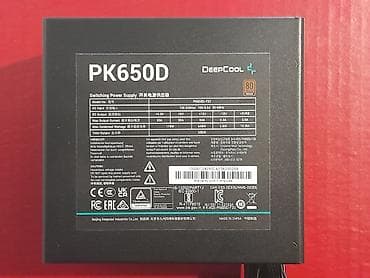 core i3: Блок питания, Б/у, DeepCool, 650 Вт, 80 Plus, 650 Вт — 5