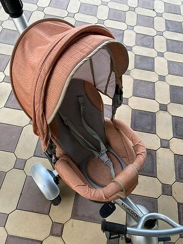 Детские велосипеды: Детский трехколесный велосипед-коляска Kiwicool - Формат 2-в-1 — 2