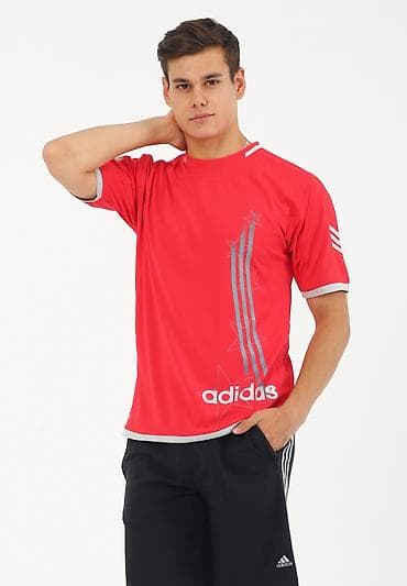 адидас одежда: Мужская спортивная футболка с коротким рукавом ADIDAS BEYRUTE — 1