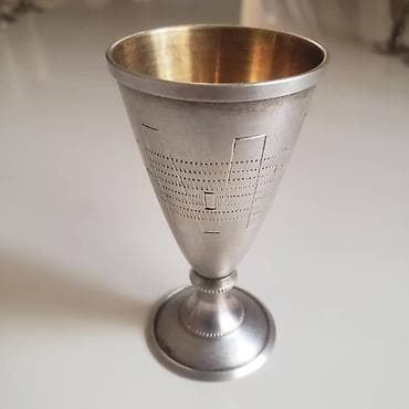 pull and beer: Рюмки серебряные с позолотой 30мл набор *875 проба СССР — 2