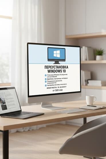 💻 Установка / Переустановка Windows 10 Услуга включает