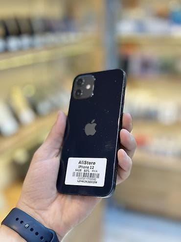 аефон 12: IPhone 12, 64 ГБ, Черный, 92 % — 2