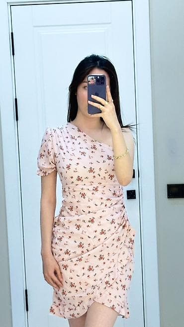 легкая: Повседневное платье, Лето, Короткая модель, S, M — 4