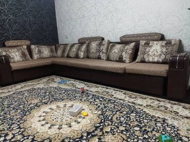 диваны для кафе бу: Угловой диван, C подушками — 1