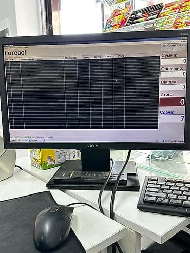Комплект для кассового узла магазина Состав: - Монитор Acer на