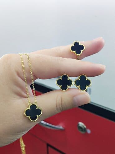 свадебные наборы ручной: Ванклиф Дизайн Италия Серебро с напылением жёлтое золото 925 пробы — 5