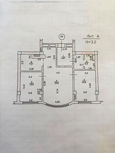 Недвижимость: 3 комнаты, 80 м², Бишкек Парк ТРЦ Элитка, 8 этаж — 5