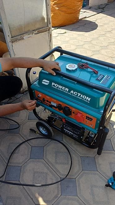 бензиновый генератор: Бензиновый электрогенератор Power Action Основные характеристики: - — 1