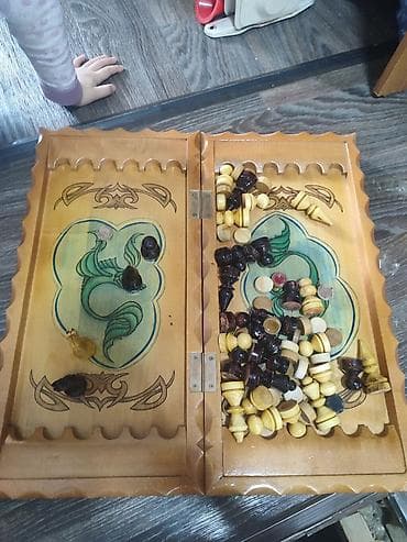 шахматы шашки: Набор настольных игр 3‑в‑1: шахматы, шашки и нарды. - Раскладная — 1