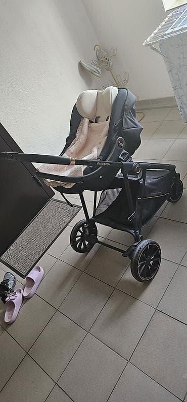 Детская коляска 2-в-1 IING BABY (шасси + автолюлька/переноска и — 3
