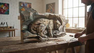 прокат велосипедов бишкек: Скульптура из дерева кара жыгач "Спящий снежный Барс" формат 113х75х12 — 1