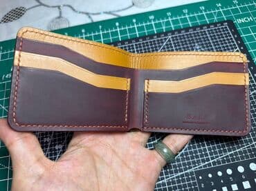 кошелек ручная работа: Картхолдер, цвет - Черный, Новый, Унисекс — 12