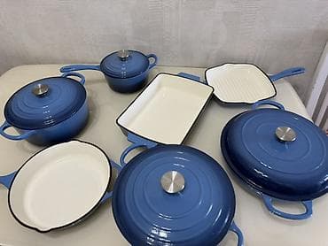 marvel legends: НОВЫЙ 🔥Набор кухонной посуды из эмалированного чугуна, 7 штук в — 3