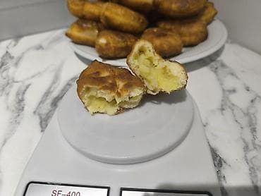 Жер-жемиштер: Домашние пирожки с картошкой и жареным луком - Начинка: пюре из — 3