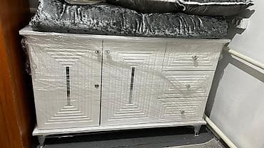 белый комод: Комод для одежды, Без зеркала, ЛДСП, цвет - Белый — 1