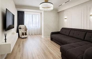 Недвижимость: 2 комнаты, 76 м², Асанбай мкр Элитка, 13 этаж, Дизайнерский ремонт — 5