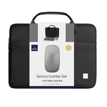 коробка от ноутбука: Сумка, коврик, мышка для ноутбука 14 дюймов WiWU Genius Combo — 1