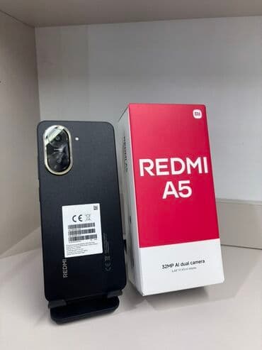 телефон редми 14: Redmi, Redmi A5, Жаңы, 128 ГБ, түсү - Кара, 2 SIM — 1