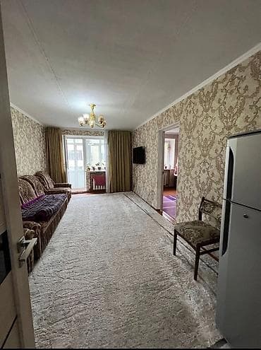 квартиры на иссык куль: 3 комнаты, 70 м², Хрущевка, 3 этаж, Косметический ремонт — 4