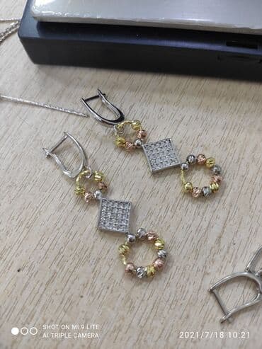 Ювелирные изделия: Италия Эксклюзив Серебро покрыто желтое золото пробы 925 Есть доставка — 4