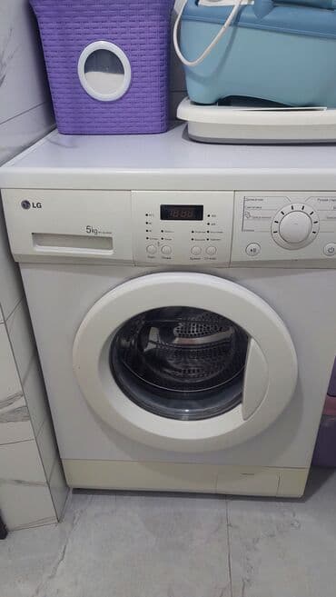 модем ош: Стиральная машина LG, Б/у, Автомат, До 5 кг, Полноразмерная — 1