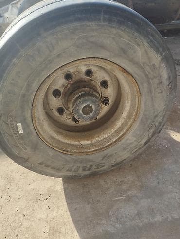 тонар притсеп: Оси на прицеп и на ленивец SAF 19.5 полный комплект с колесами . BP — 3