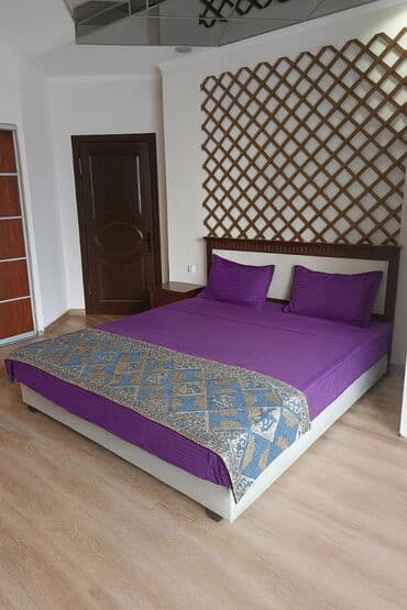 суточные квартиры бишкек восток 5: 1 комната, Душевая кабина, Постельное белье, Кондиционер — 1