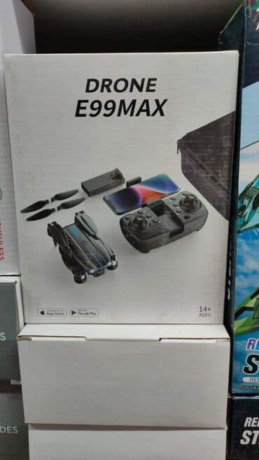 Квадрокоптер DRONE E99MAX Комплектация на коробке: - складной дрон