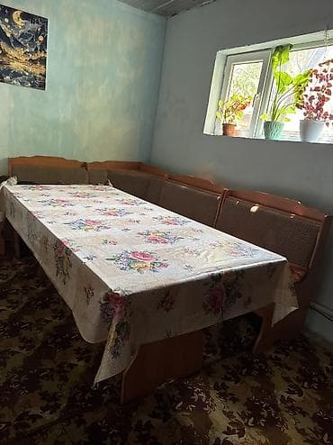 кухонный уголок без стола: Кухонный мягкий уголок, Б/у, ЛДСП, цвет - Коричневый — 5