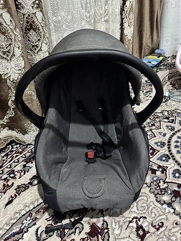 детские авто: Автокресло, цвет - Серый, Б/у — 2