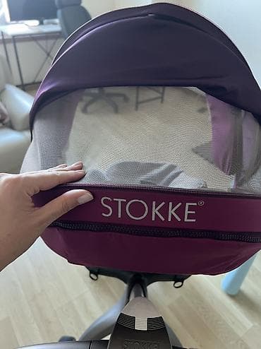 коляска стокке: Коляска, Stokke, цвет - Фиолетовый, Б/у, Платная доставка, Самовывоз — 8
