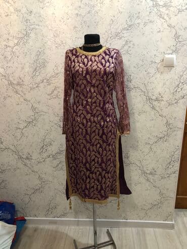 прокат карнавальных костюмов в бишкеке бишкек: Вечернее платье, Длинная модель, С рукавами, Стразы, XS, S, M — 10