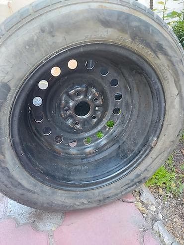 r16 215 55: Колеса в сборе 225 / 55 / R 16, Лето, Запаска, Железные — 4